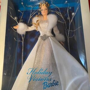 Barbie Holiday Visions Doll - Silver and White Elegance